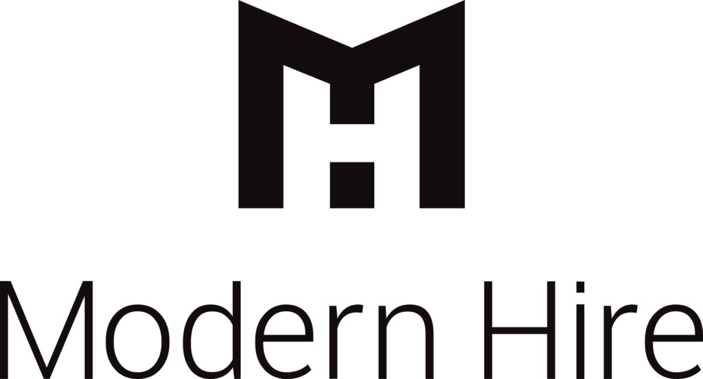 Modern Hire black logo
